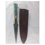 Damascus Dagger with Sheath