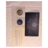 1973 Eisenhower Silver Dollar Set in Packaging