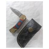 Damascus Folding Locking Blade Knife