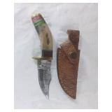 Bone Handle Damascus Steel Knife