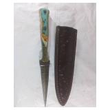 Damascus Dagger with Sheath