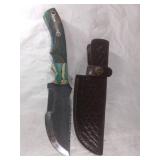Damascus Bowie Knife with Sheath