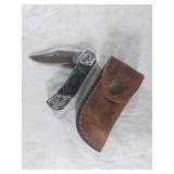 Damascus Folding Locking Blade Knife