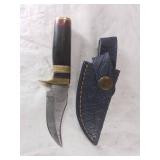 Damascus Steel Knife with Sheath