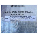Pack of 10 Safety Face Shields