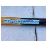 Retractable Traffic Cone Bar, Yellow and Black