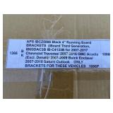 Black 4-inch Running Board Brackets