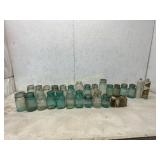 30 Vintage Glass Jars and Bottles