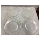 48 Clear Glass Dinner and Salad Plates