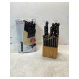 21-Piece Cook @ Home Knife Set with Wood Block