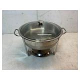 Stainless Steel Chafing Dish with Glass Lid