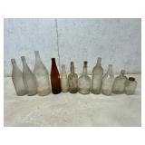 11 Assorted Glass Bottles