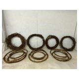 7 Natural Grapevine Wreath Forms