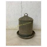 Galvanized Metal Poultry Feeder with Base