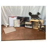 Signs, Decor, and Wooden Figures