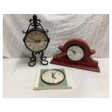 Three Decorative Clocks