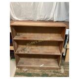 Three-Shelf Wooden Bookcase