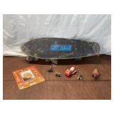 Tony Hawk Skateboard, Hair Bear Jr. Toy, and Figur