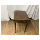 Mahogany Drop Leaf Table with Drawer
