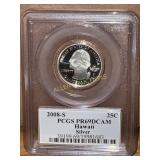 2008-S Hawaii Quarter, PCGS PR69DCAM