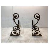 Decorative Metal Andirons