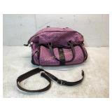 Nicole Miller Pink Rolling Travel Bag