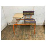 Metal-Framed Chair with Integrated Desk