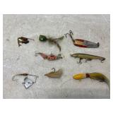 Vintage Fishing Lure Assortment Including Spinners