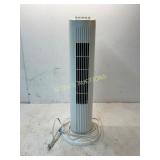 White Tower Fan With Control Panel