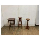 Three Wooden Accent Tables