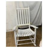 White Painted Wooden Rocking Chair