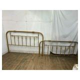 Brass King Bed Frame with Spindle Design