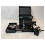 Singer Model 221 Sewing Machine with Case