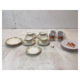 22-Piece Ceramic Dishware and Mug Lot