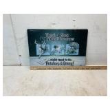 Humorous Tin Wall Sign with Hunting Theme