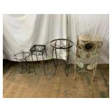 Four Metal Plant Stands