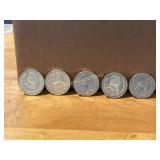 5 Mexican 5 Peso Silver Coins