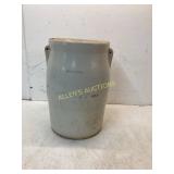 5 Gallon Stoneware Crock with Handles and Crown Ma