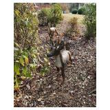 Cast Concrete Deer Sculptures