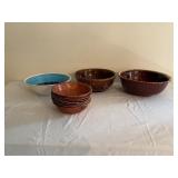 Bowls: Ceramic and Wood Assortment