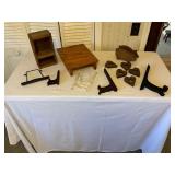 Wooden and Acrylic Decorative Stands