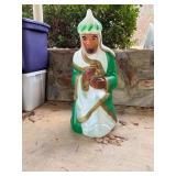 Blow Mold Nativity King Figurine