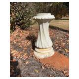 Concrete Fluted Pedestal Base