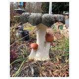 Concrete Mushroom Garden Sculpture