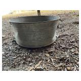 Galvanized Metal Tub with Handles