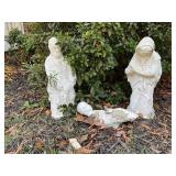 Three-Piece Concrete Nativity Scene