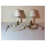 Brass and Plastic Table Lamps