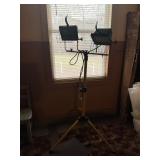 Dual Halogen Work Light on Tripod Stand