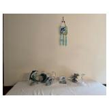 Dolphin Figurines and Wind Chime