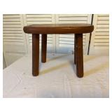 Rustic Three-Legged Wooden Stool